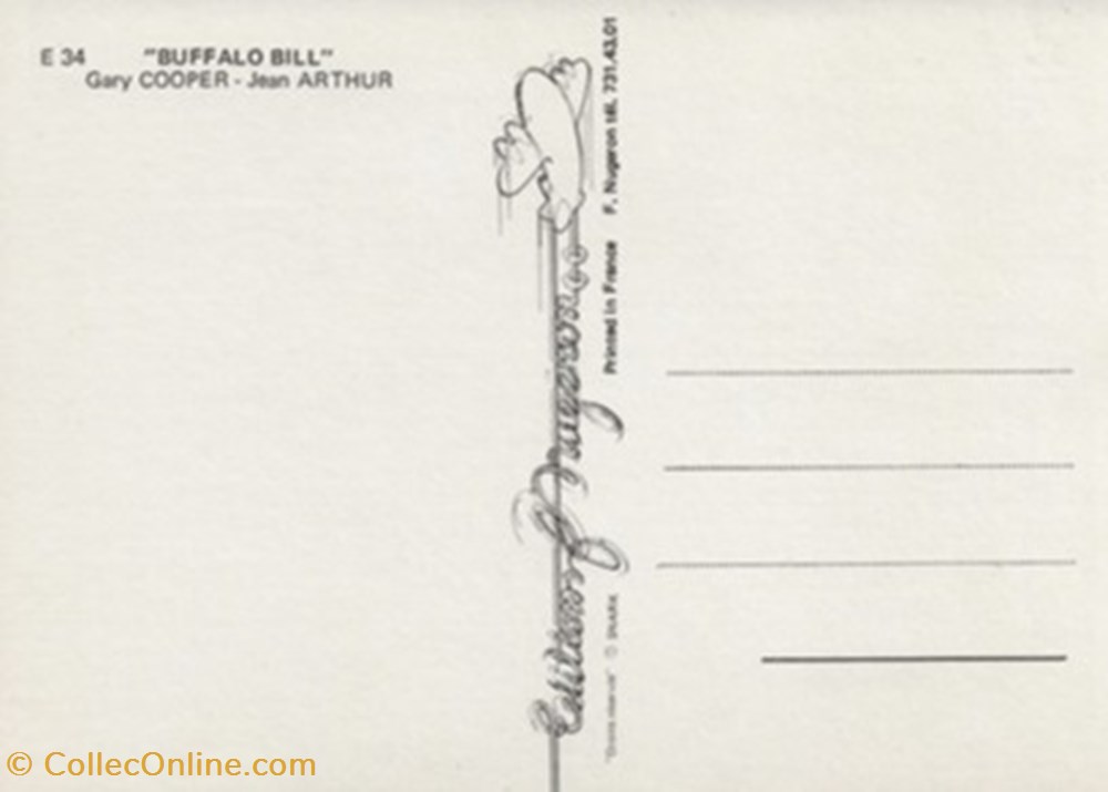 Une aventure de Buffalo Bill cartes postales autres une aventure de buffalo bill