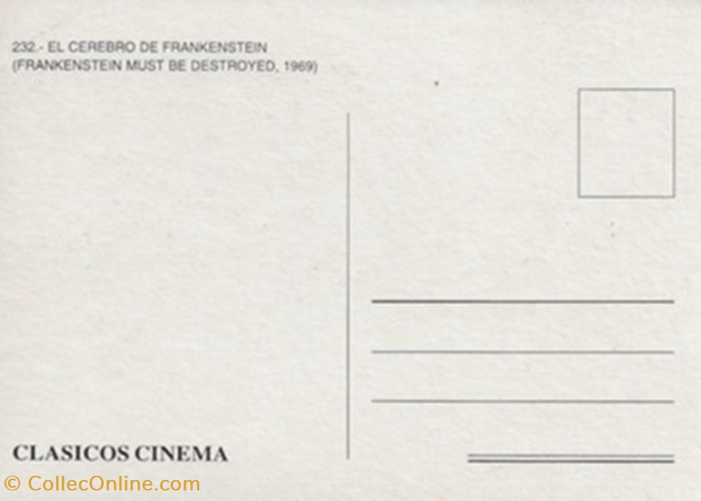 cartes postales autres distruggette frankenstein