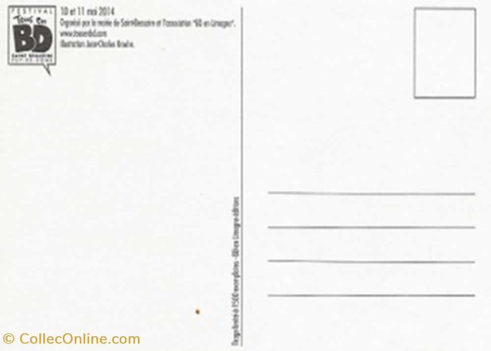 Saint-Beauzire (63) 2014 cartes postales bande dessinee saint beauzire 63 2014