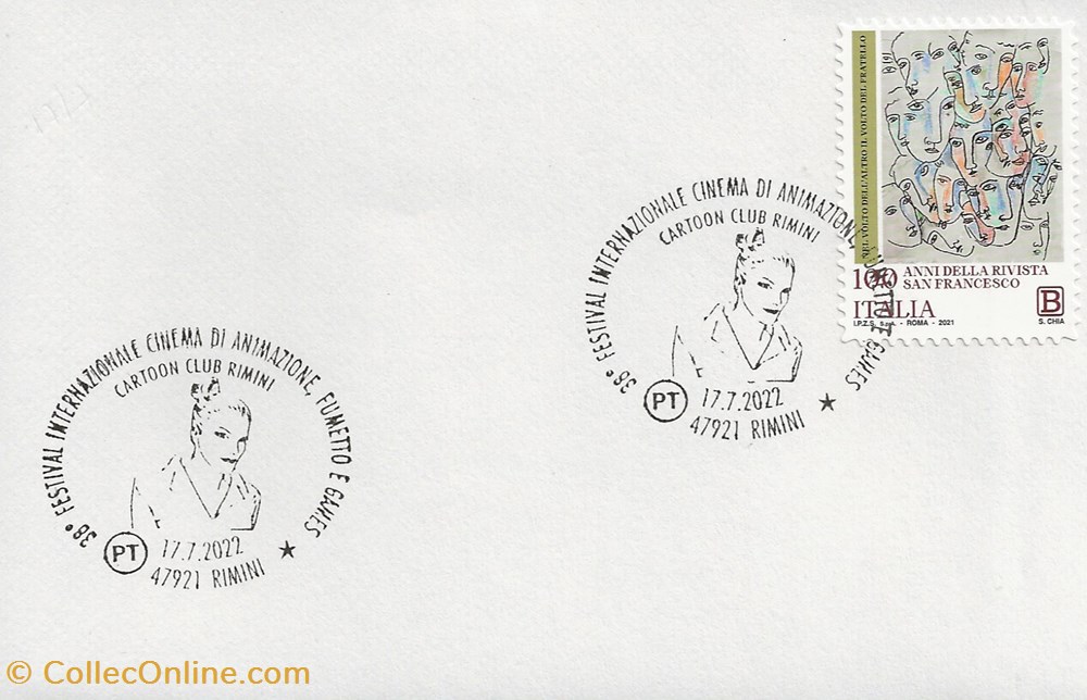 timbres rimini italie 2022 38 festival internazionale cinema di animazione fumetto e games