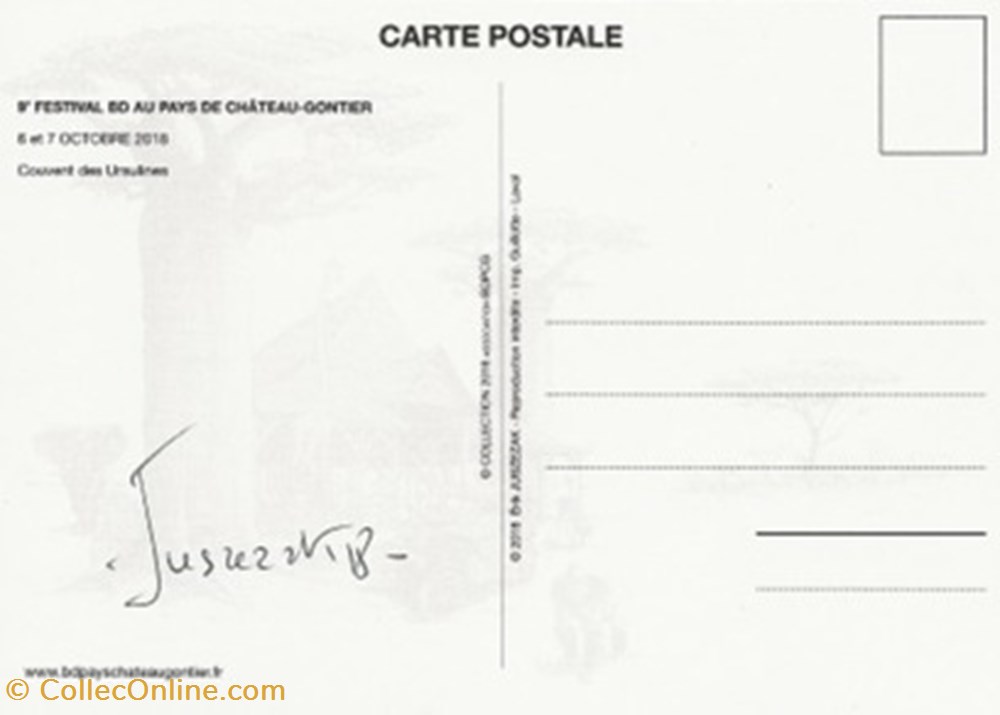 cartes postales bande dessinee chateau gontier 55 2018