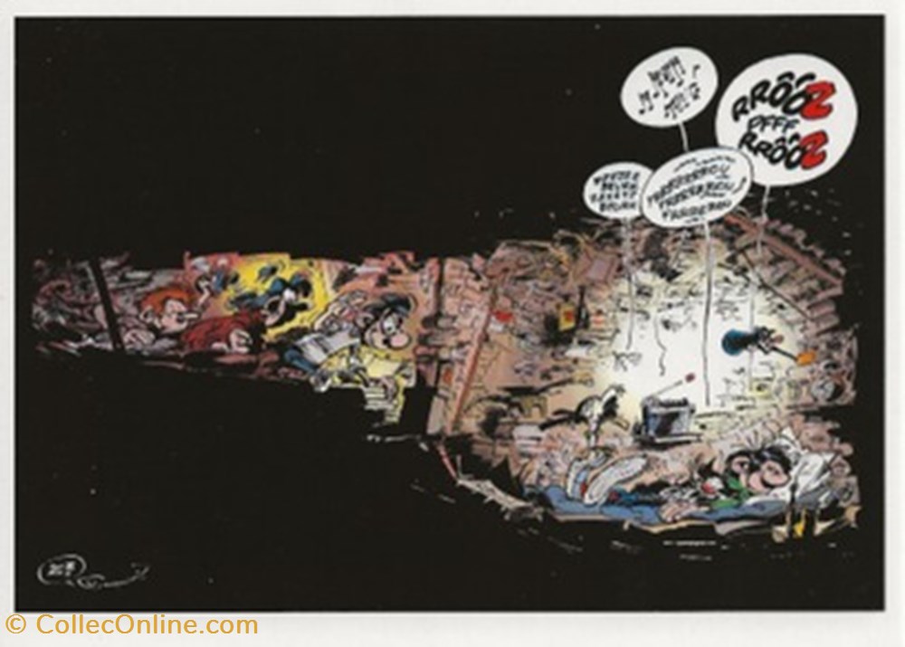 Gaston Lagaffe cartes postales bande dessinee gaston lagaffe