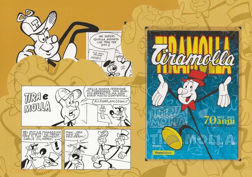 ZZZ - Italie 2022 Folder Tiramolla 2 timbres zzz italie 2022 folder tiramolla