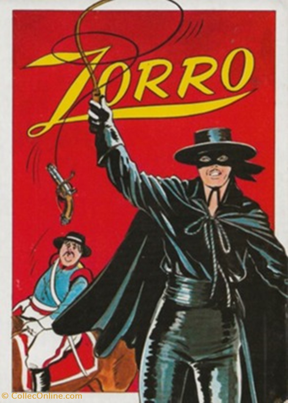 cartes postales bande dessinee zorro