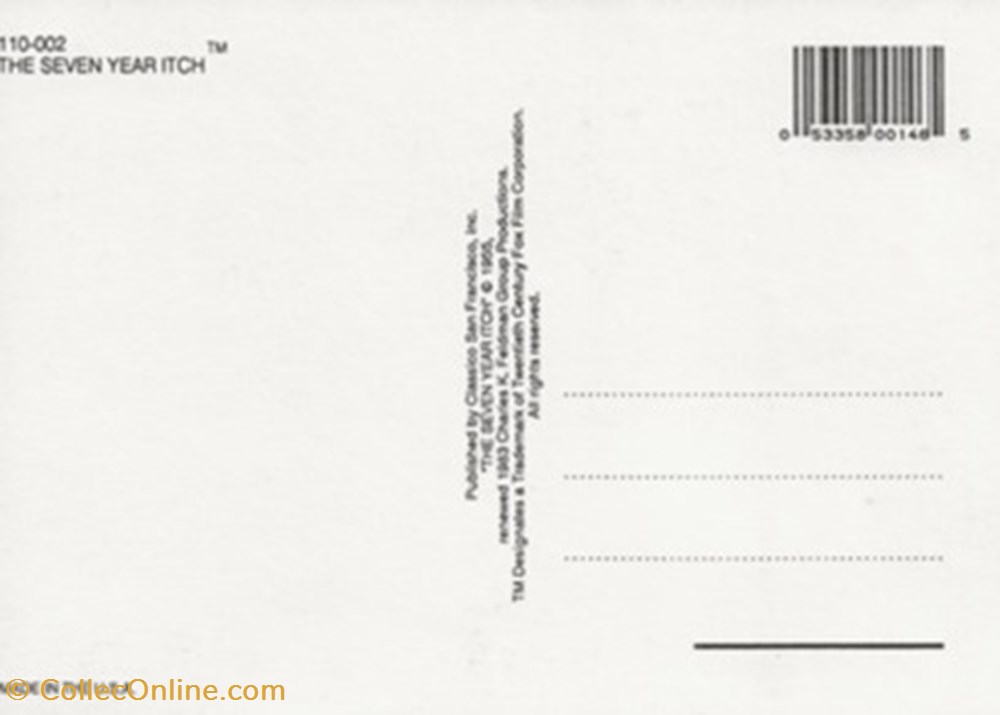 The seven year itch 2 cartes postales autres the seven year itch