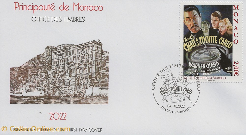 Monaco (Principauté de Monaco) 2022 Film tourné en Principauté timbres monaco principaute de monaco 2022 film tourne en principaute