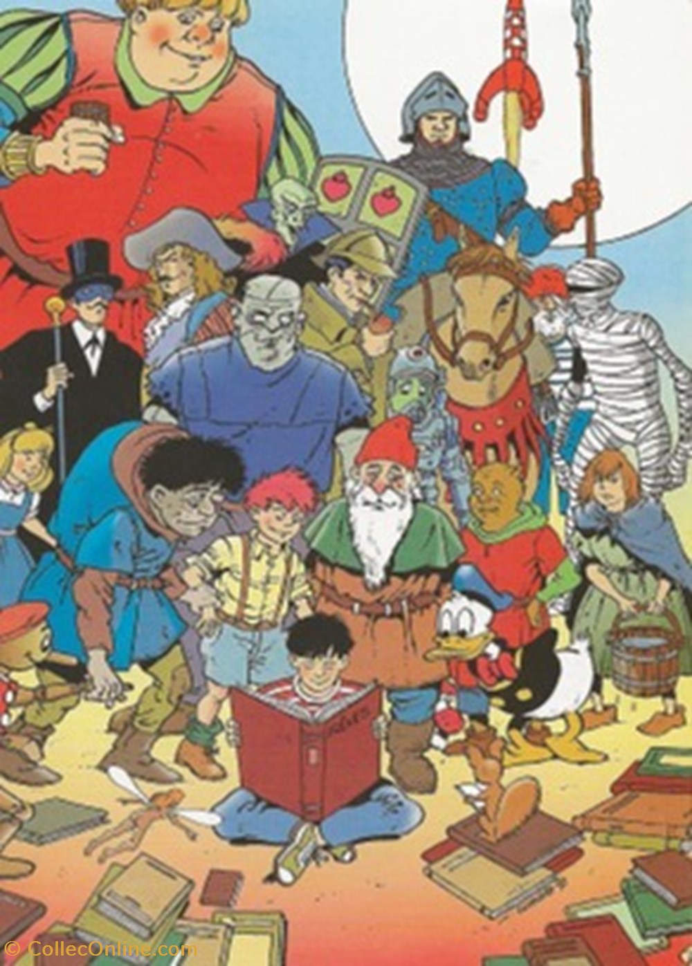 cartes postales bande dessinee creil 60 1998