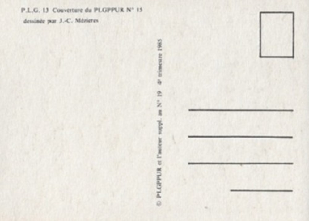 P.L.G.P.P.U.R. cartes postales bande dessinee p l g p p u r