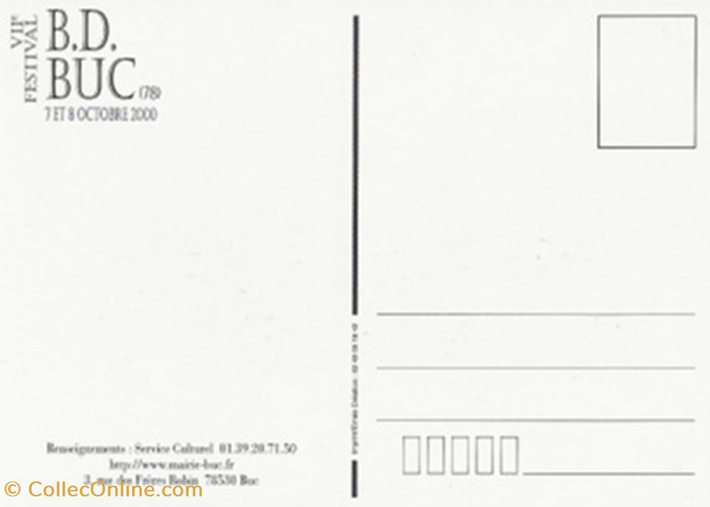 Buc (78) 2000 cartes postales bande dessinee buc 78 2000