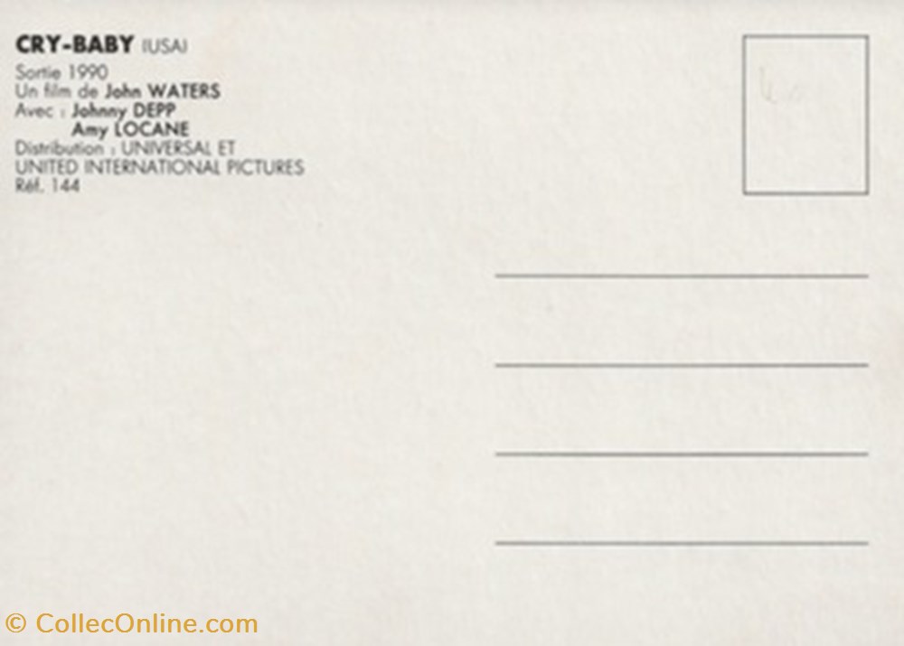 Cry-baby cartes postales autres cry baby