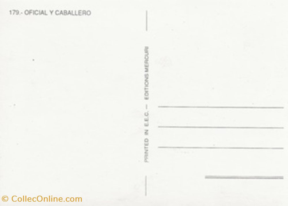 Oficial y caballero cartes postales autres oficial y caballero