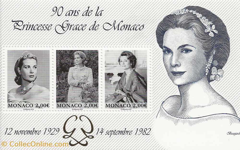 ZZZ Bloc (Monaco) 2019 Grace Kelly timbres zzz bloc monaco 2019 grace kelly