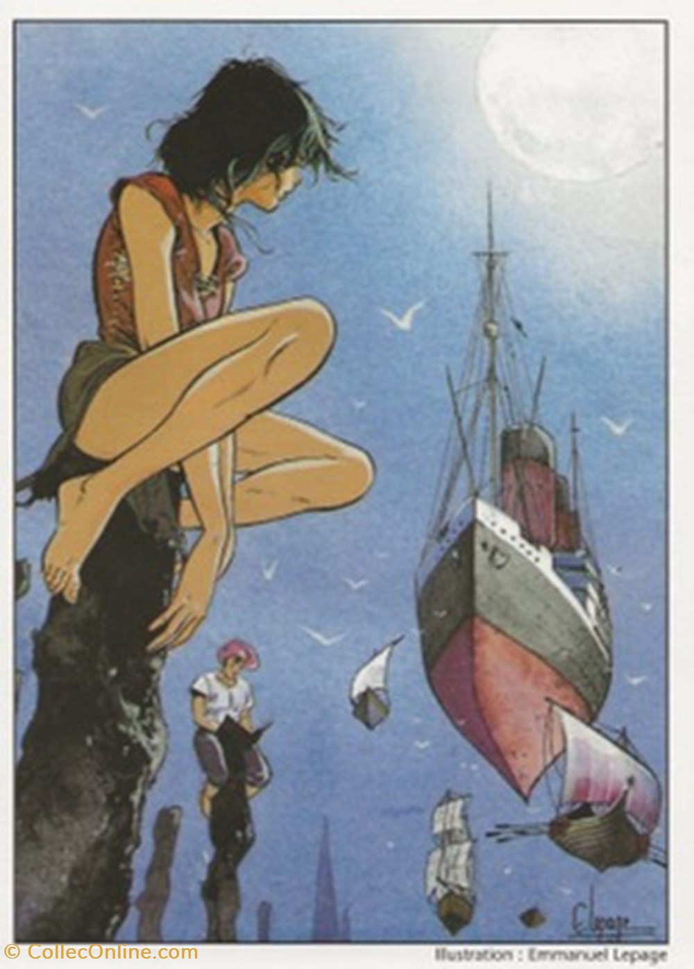 cartes postales bande dessinee saint malo 35 1993
