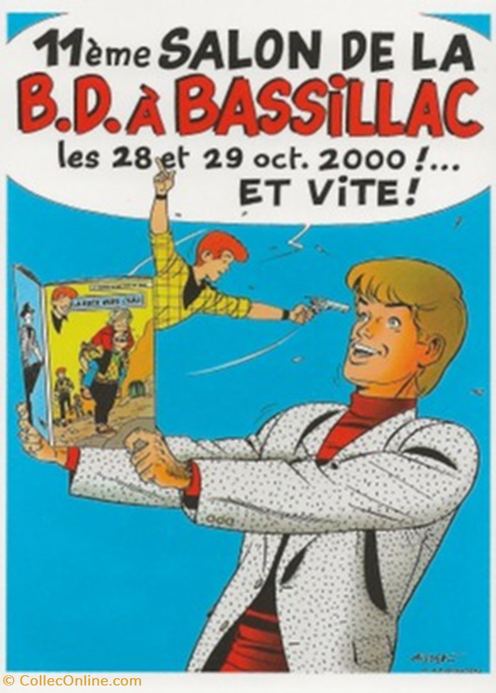 cartes postales bande dessinee bassillac 24 2000