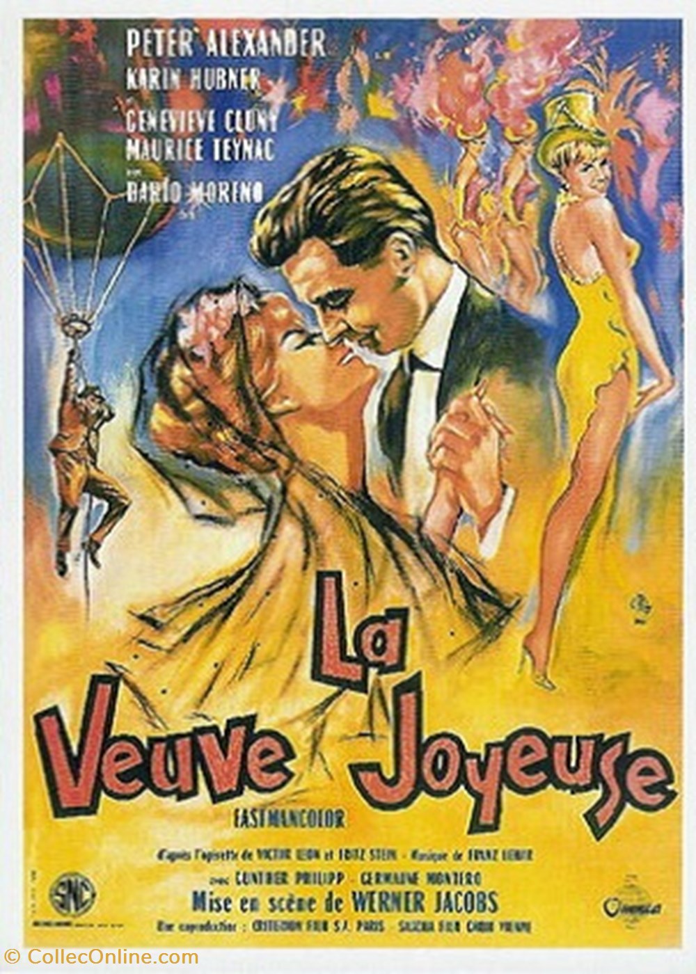 cartes postales autres la veuve joyeuse