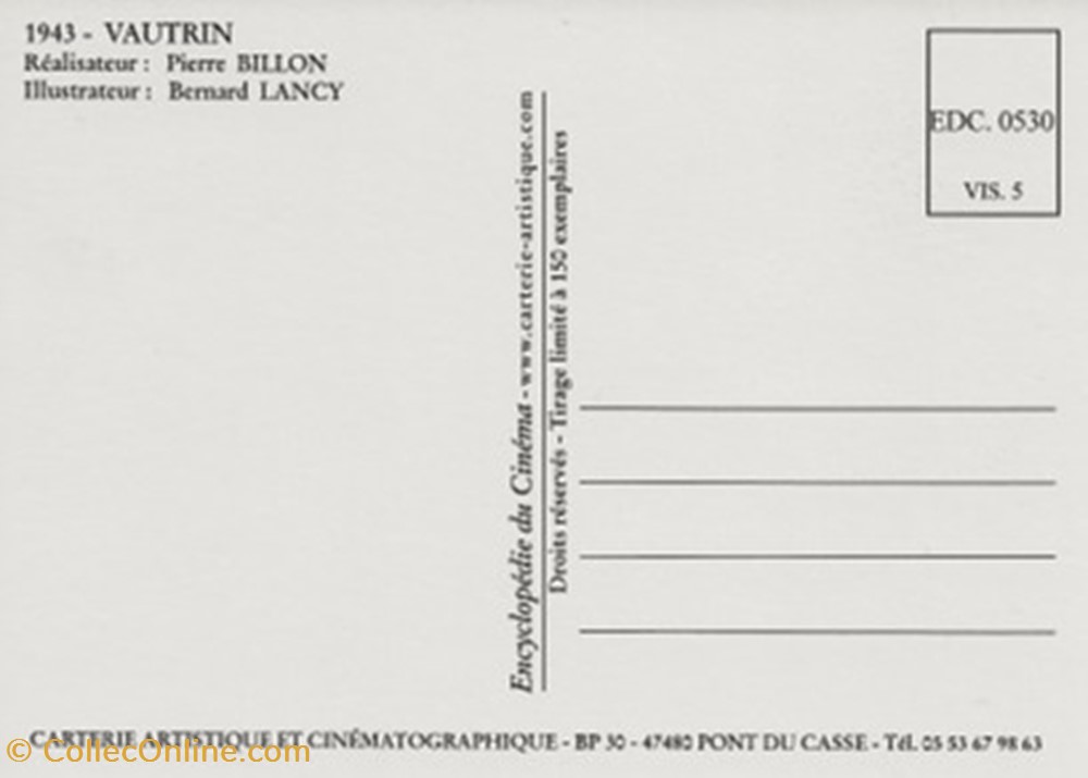 Vautrin - Cartes Postales - Autres - État Neuf - Format CPM - 10.5 X 15