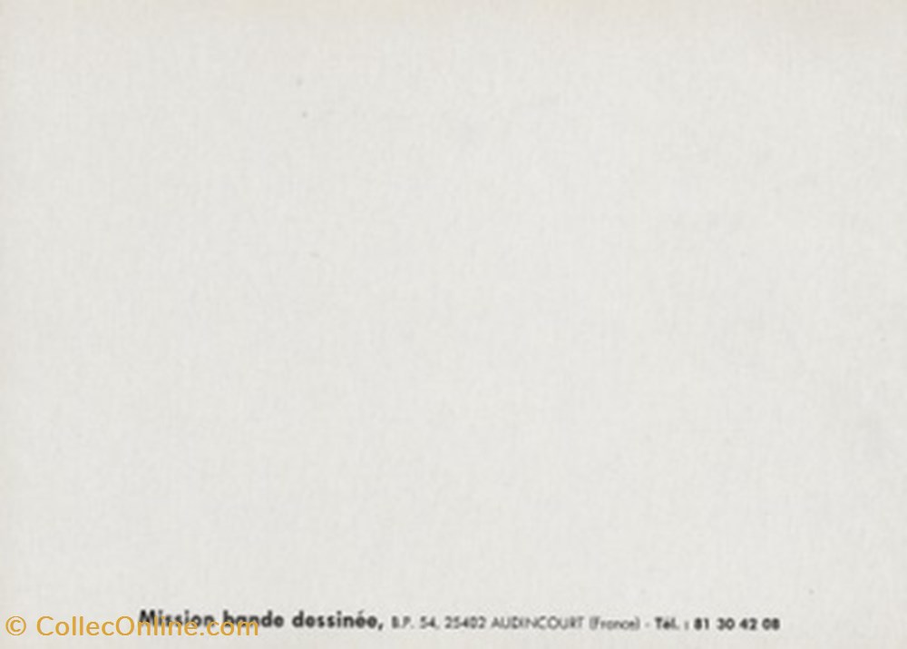 cartes postales bande dessinee audincourt 25 1991