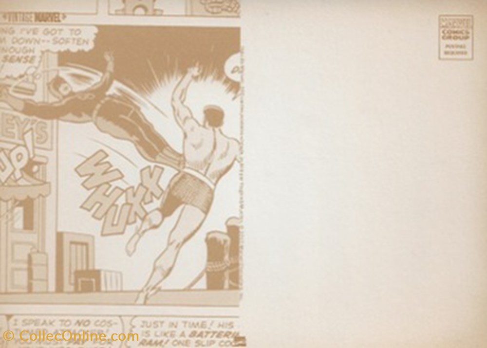 Marvel 2 cartes postales bande dessinee marvel