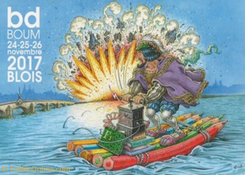 cartes postales bande dessinee blois 41 2017