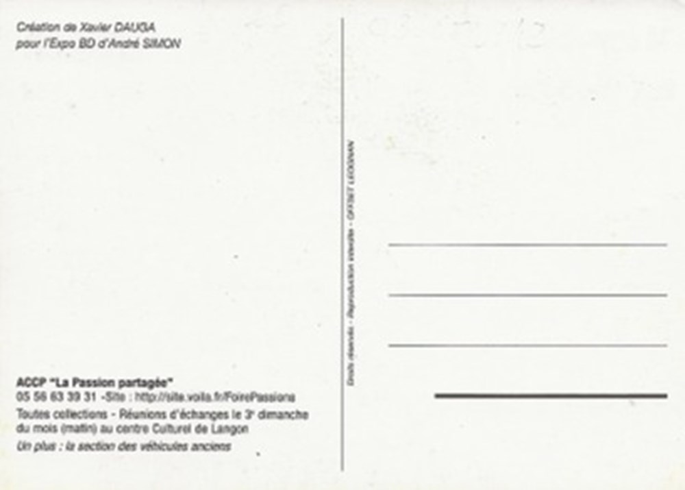 Langon (33) 2004 cartes postales bande dessinee langon 33 2004