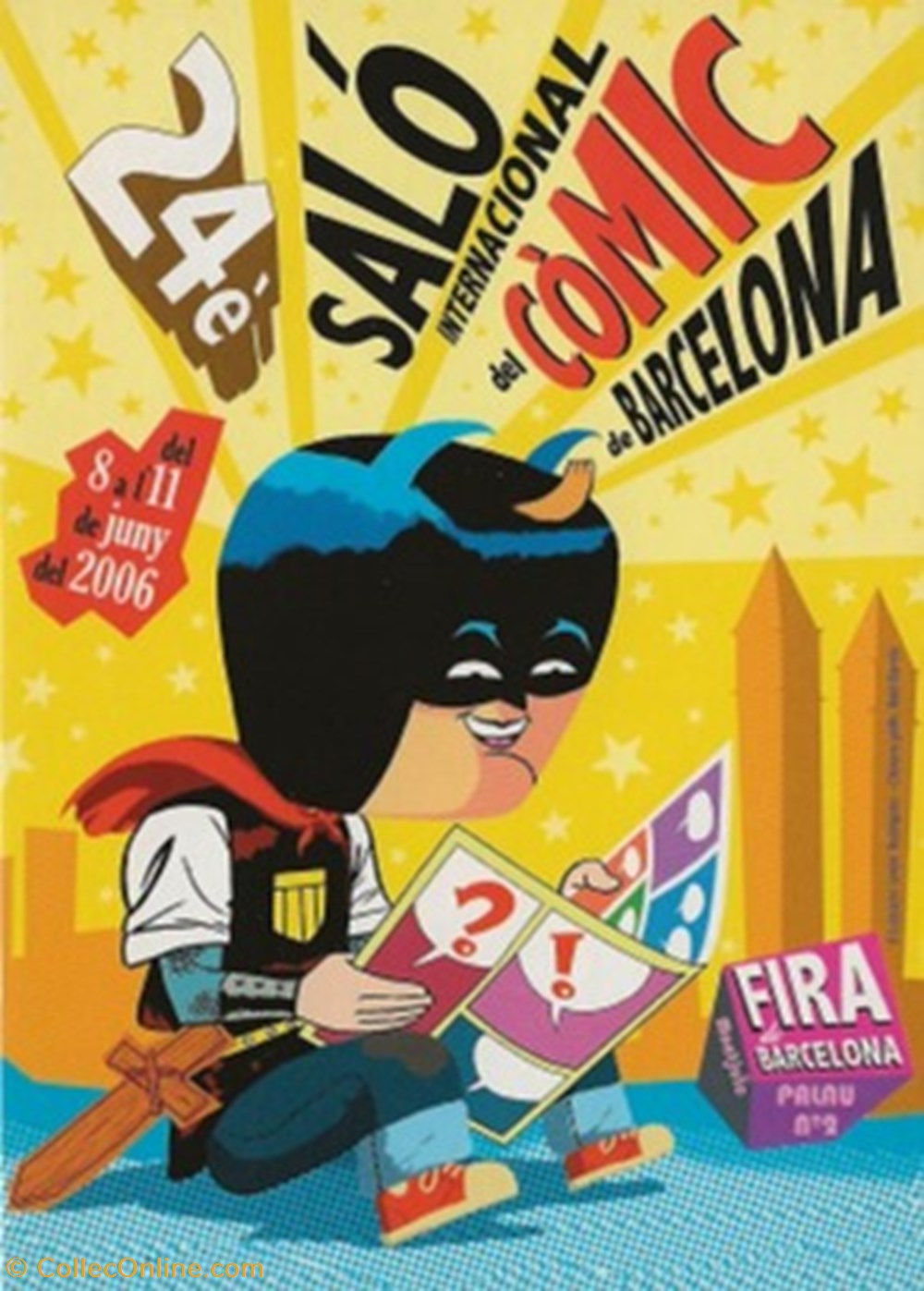 cartes postales bande dessinee barcelone espagne 2006