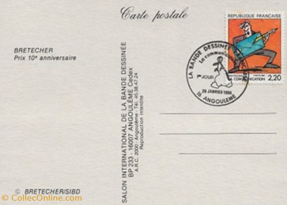 Angoulême (16) 1983 cartes postales bande dessinee angouleme 16 1983