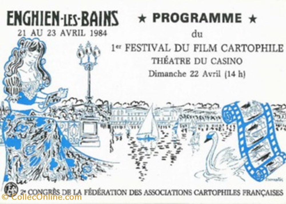 Enghien les Bains Festival du film cartophile 1984 cartes postales autres enghien les bains festival du film cartophile 1984