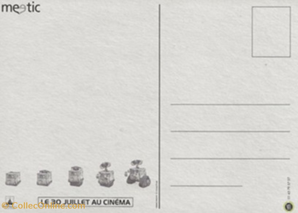 Wall E cartes postales autres wall e