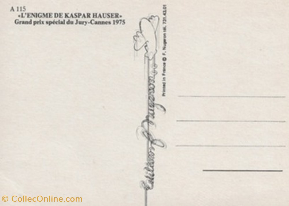 cartes postales autres l enigme de kaspar hauser