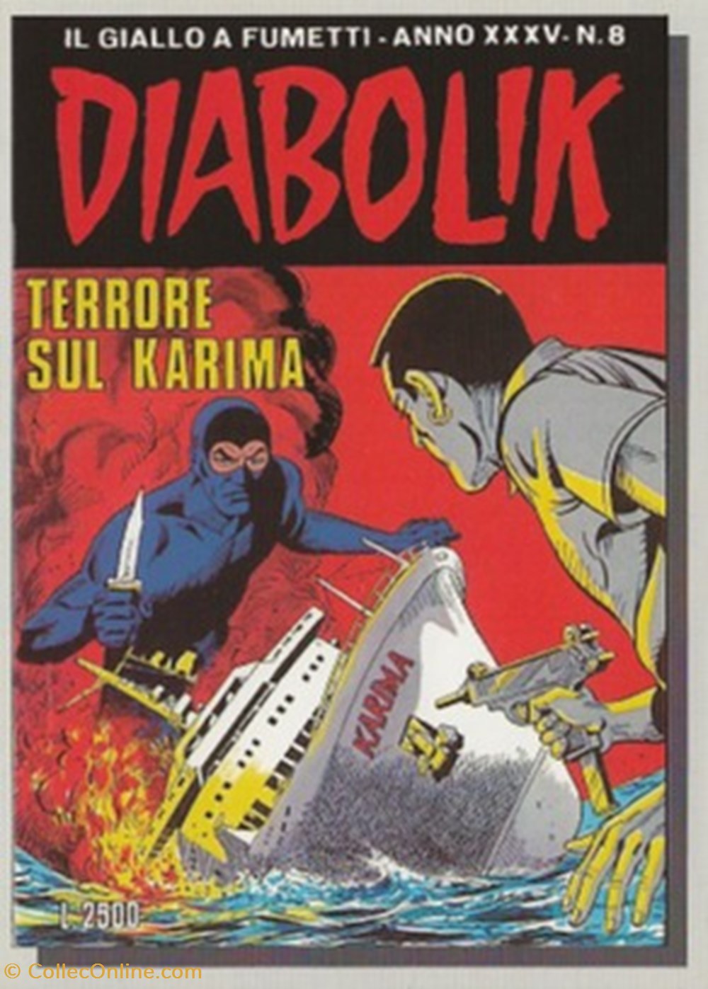 Diabolik anno 35 - 8 cartes postales bande dessinee diabolik anno 35 8