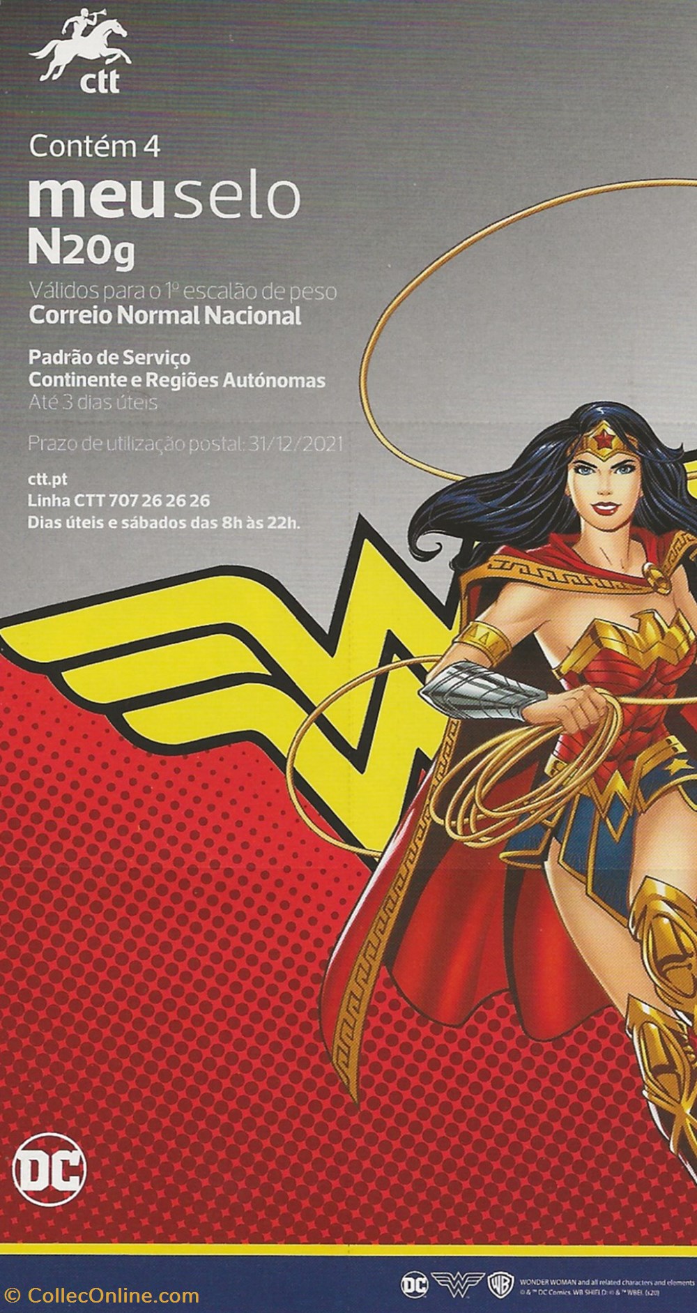 ZZZ - Portugal 2020 bloc Wonder Woman timbres zzz portugal 2020 bloc wonder woman