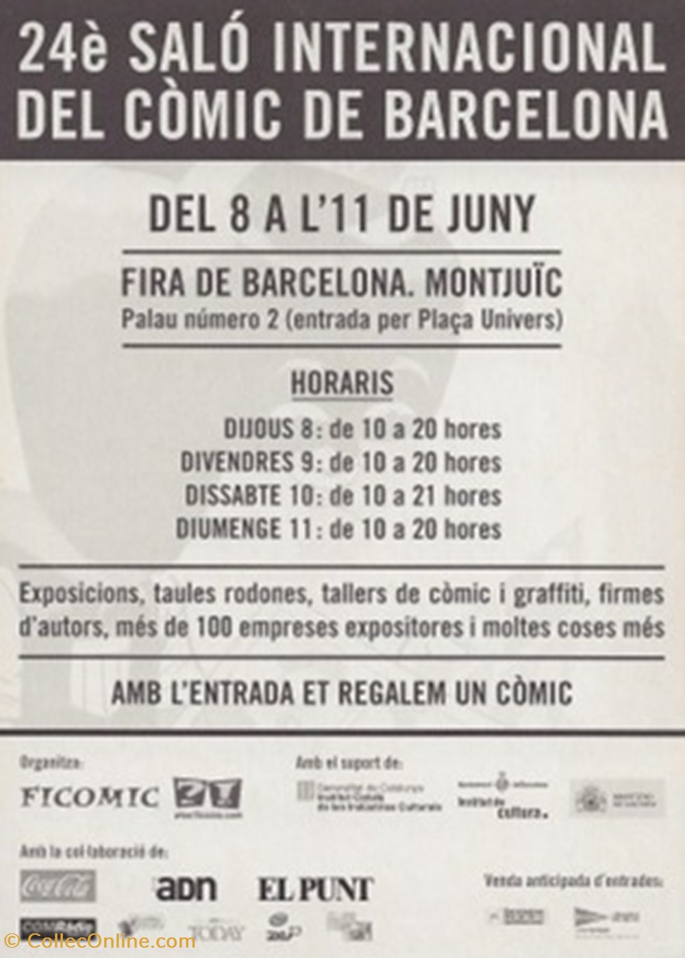 cartes postales bande dessinee barcelone espagne 2006