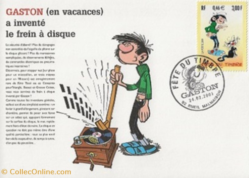 Gaston Lagaffe cartes postales bande dessinee gaston lagaffe