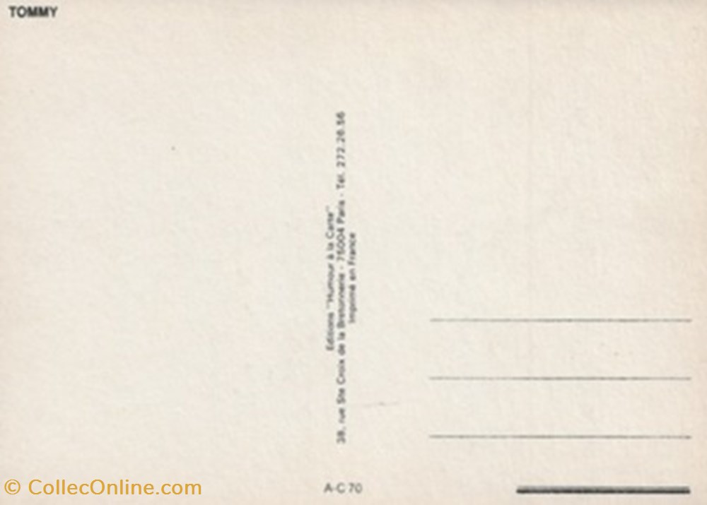 Tommy cartes postales autres tommy