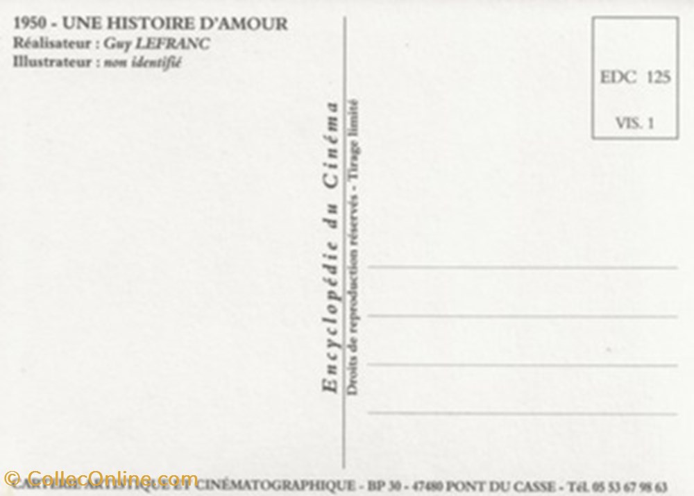 Une histoire d'amour cartes postales autres une histoire amour