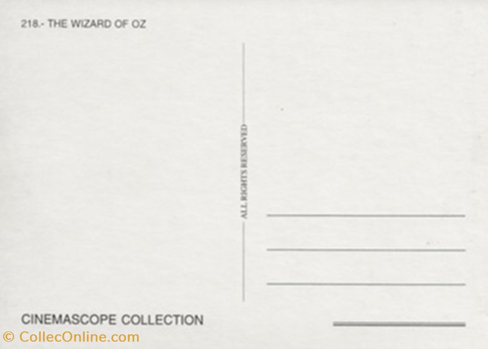 The wizard of Oz cartes postales autres the wizard of oz