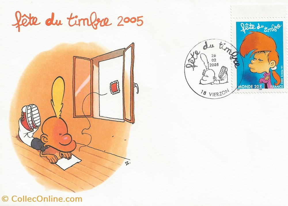 timbres vierzon 18 2005 fete du timbre titeuf
