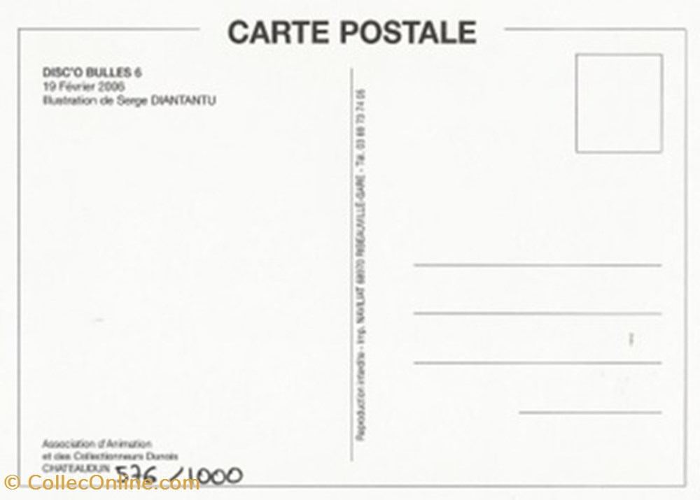 cartes postales bande dessinee chateaudun 28 2006