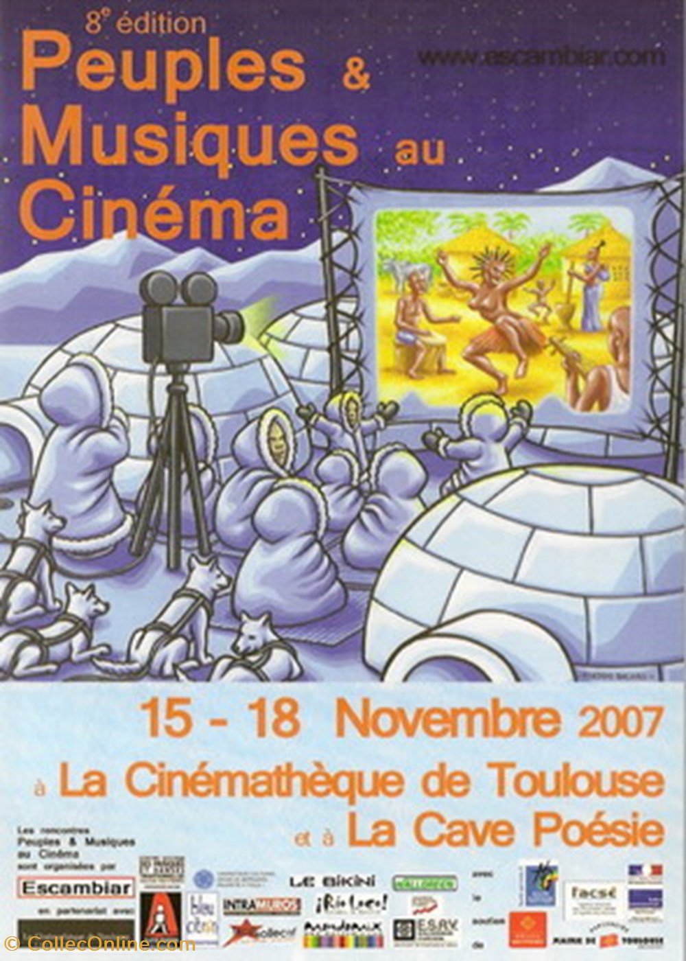 Toulouse Peuples et musiques au cinéma 2007 cartes postales autres toulouse peuples et musiques au cinema 2007
