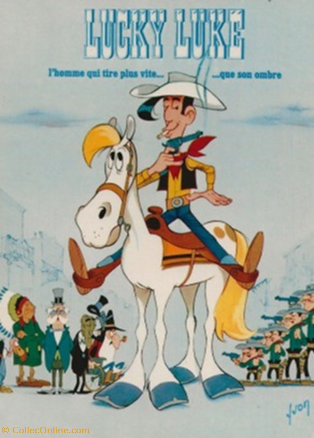 Lucky Luke cartes postales bande dessinee lucky luke