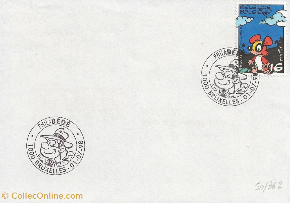 Bruxelles (Belgique) 1998 Philabédé timbres bruxelles belgique 1998 philabede