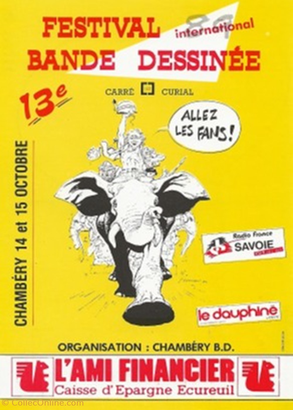 cartes postales bande dessinee chambery 73 1989