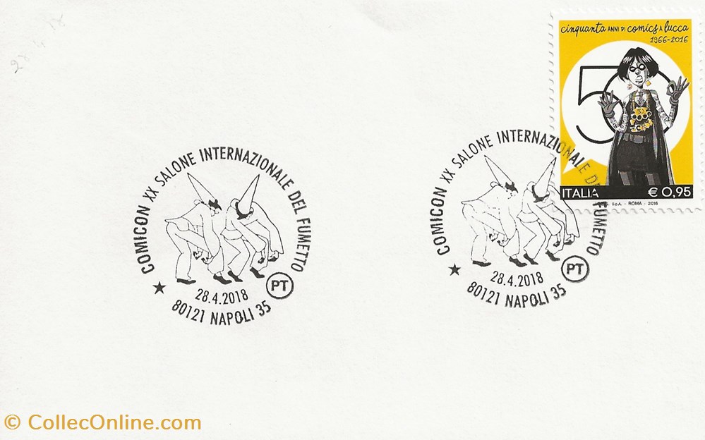 Napoli (Italie) 2018 XX Salone internazionale del fumetto - Comicon timbres napoli italie 2018 xx salone internazionale del fumetto comicon
