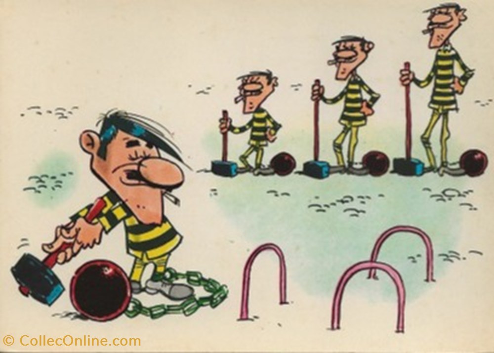Lucky Luke cartes postales bande dessinee lucky luke