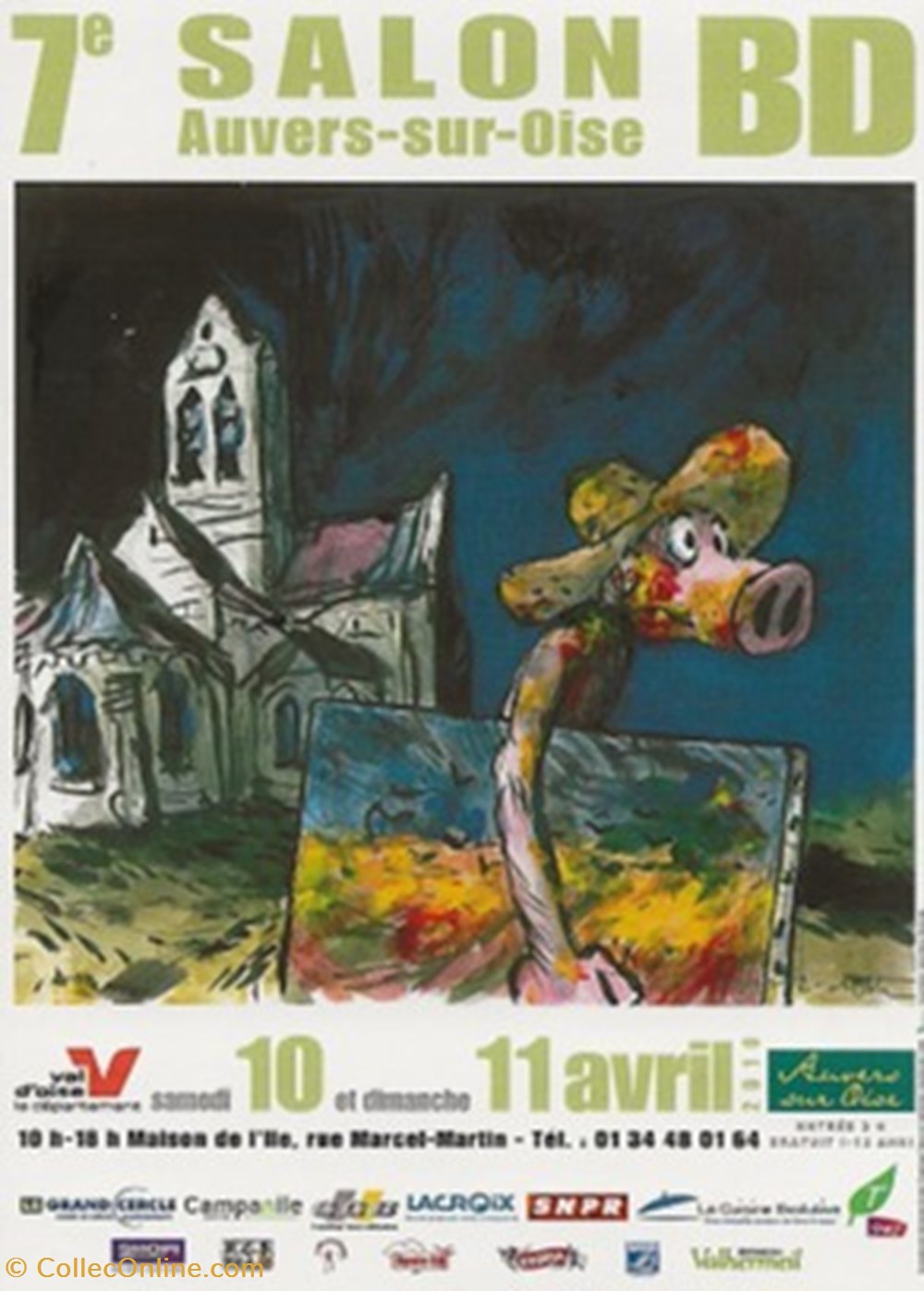 Auvers sur Oise (95) 2010 cartes postales bande dessinee auvers sur oise 95 2010