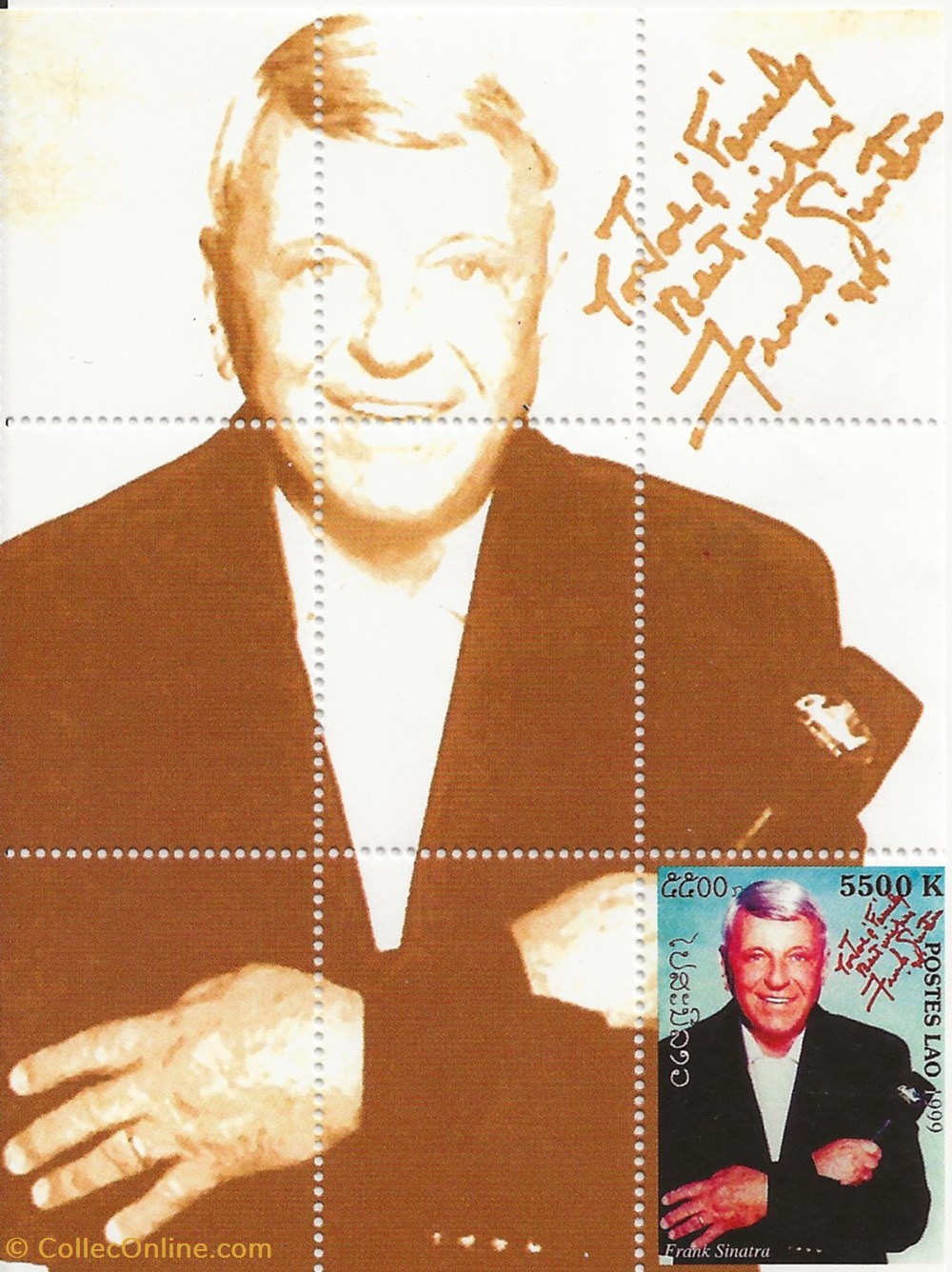 ZZZ Bloc (Laos) 1999 Frank Sinatra timbres zzz bloc laos 1999 frank sinatra