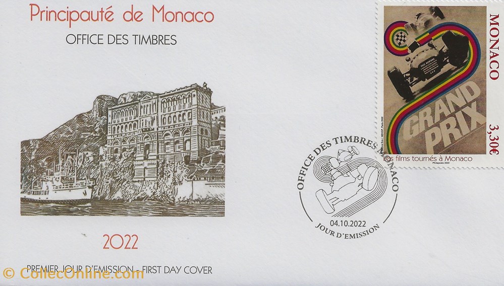 Monaco (Principauté de Monaco) 2022 Film tourné en Principauté timbres monaco principaute de monaco 2022 film tourne en principaute