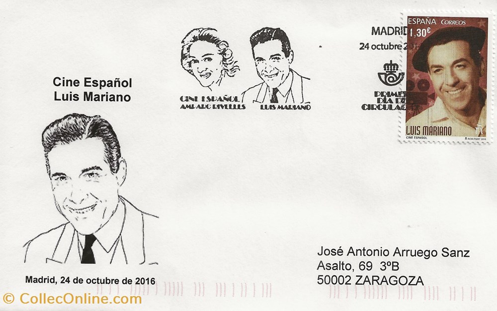 Madrid (Espagne) 2016 Luis Marianno timbres madrid espagne 2016 luis marianno