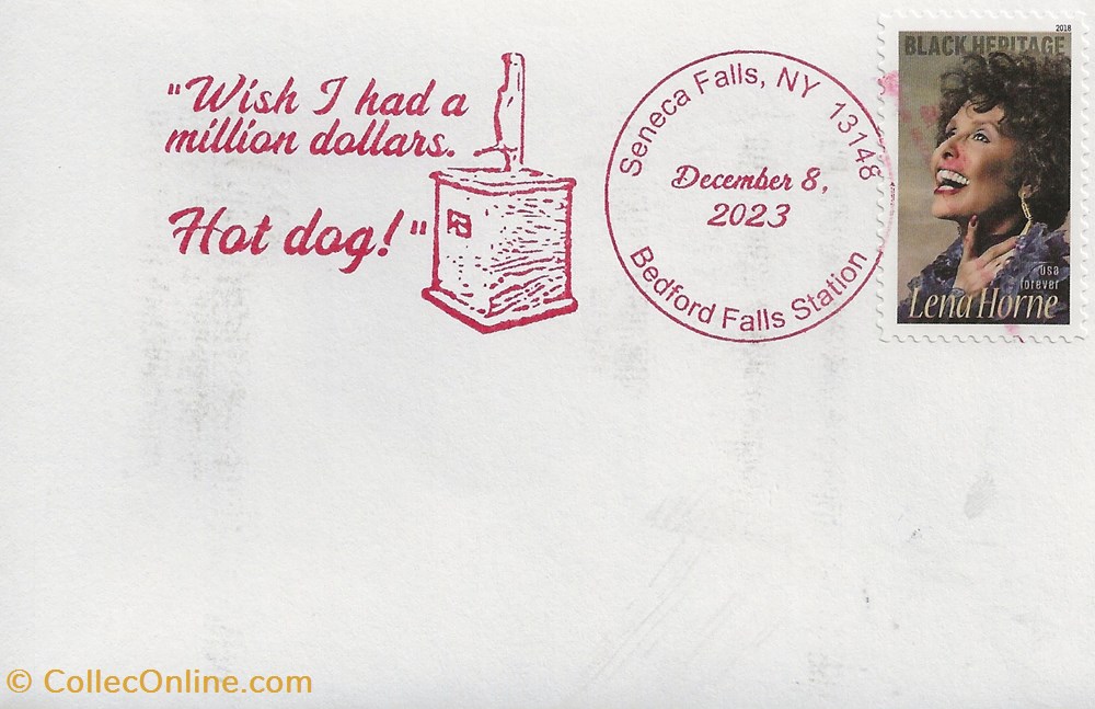 Senecca Falls (Etats Unis) 2023 "Wish I had a million dollars, hot dog!" timbres senecca falls etats unis 2023 wish i had a million dollars hot dog