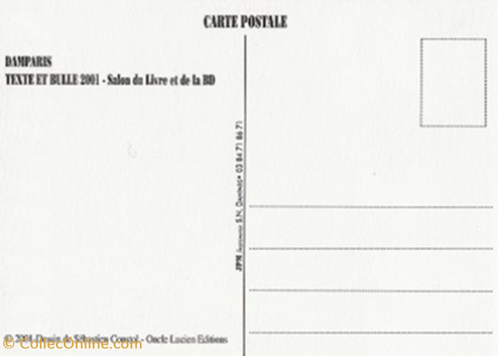 Damparis (39) 2001 cartes postales bande dessinee damparis 39 2001